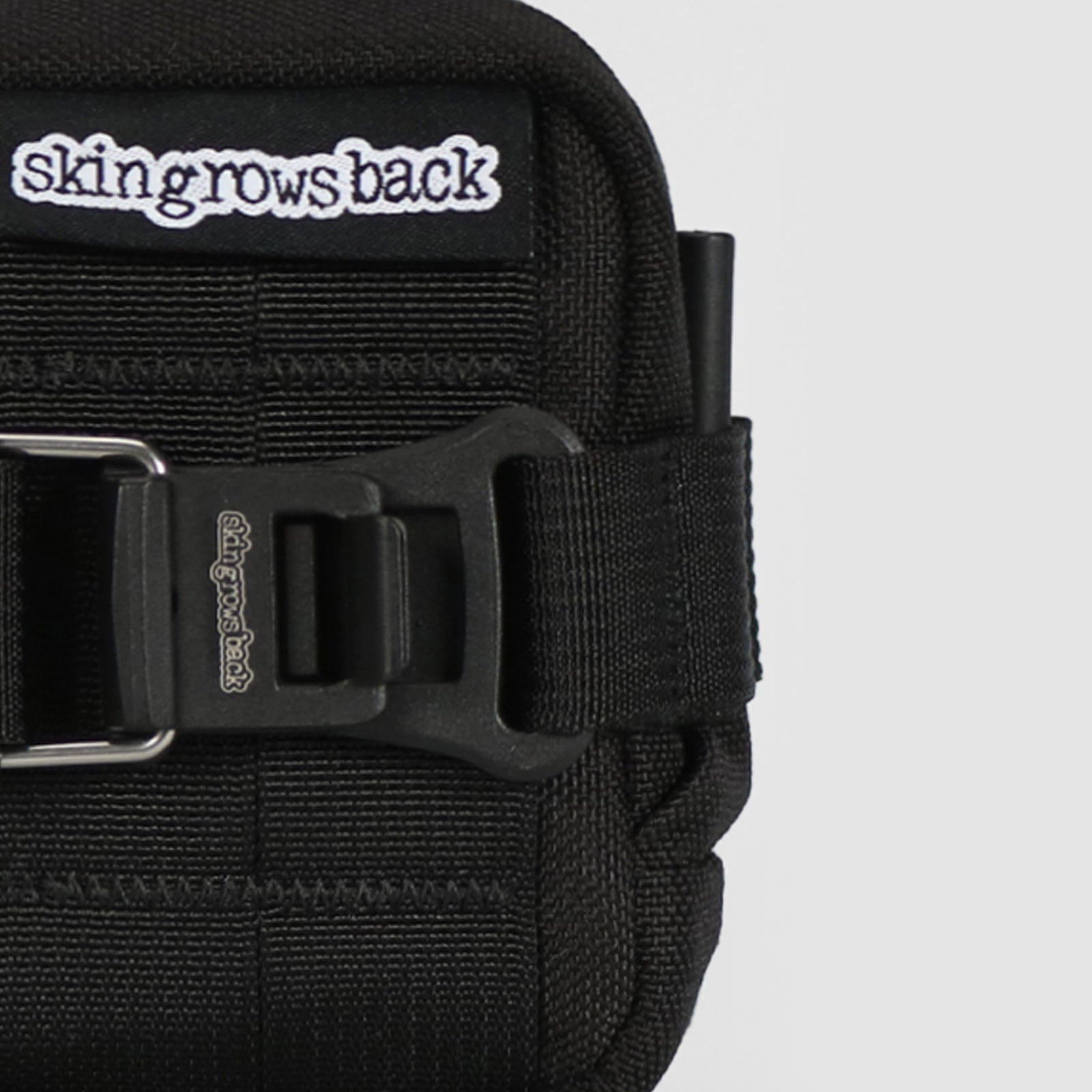 Skingrowsback plan b micron saddle bag against a grey background