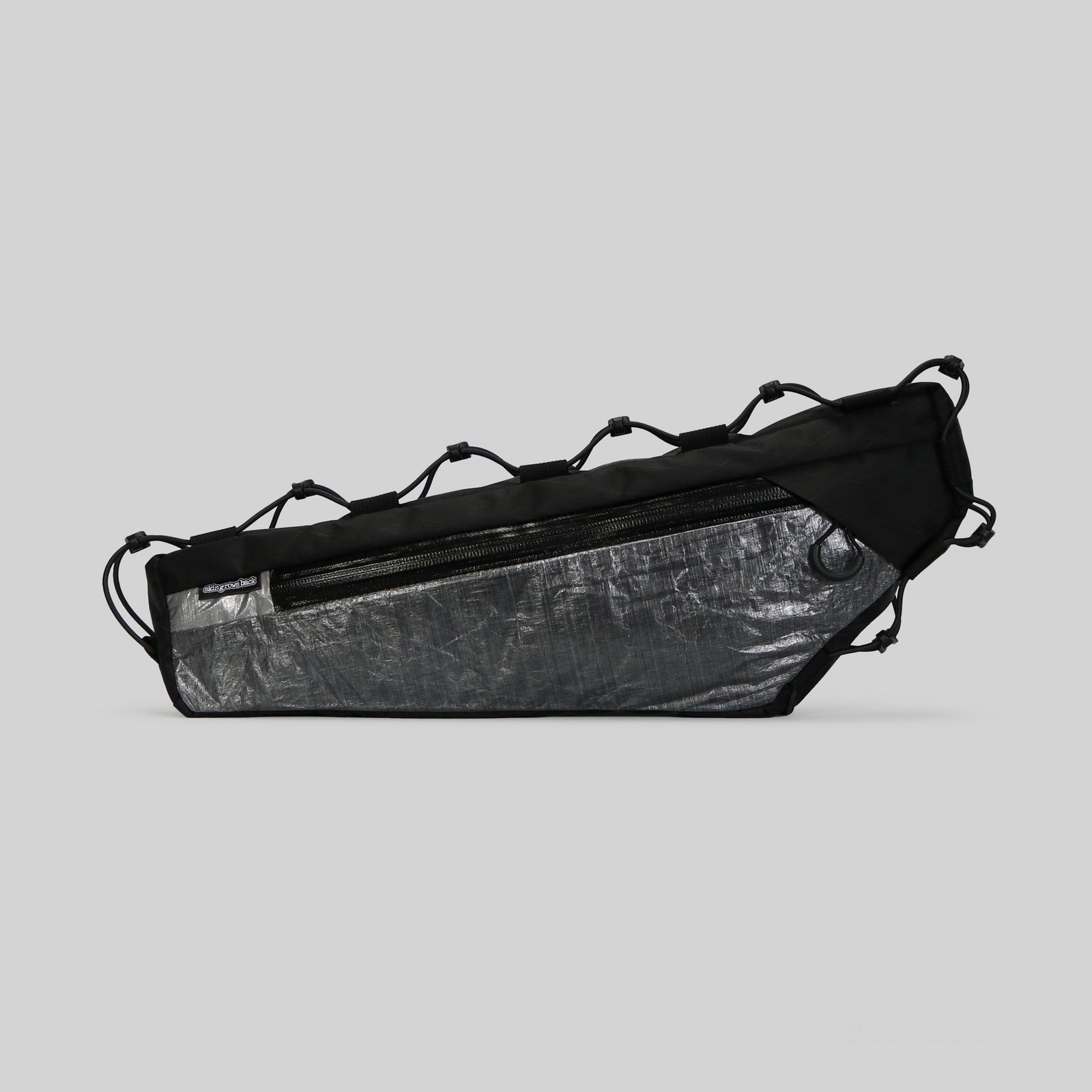 Skingrowsback transcend racing series ninja frame bag against a grey background
