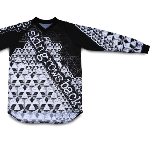 shop skingrowsback logo star tetrahedron jersey apparel products