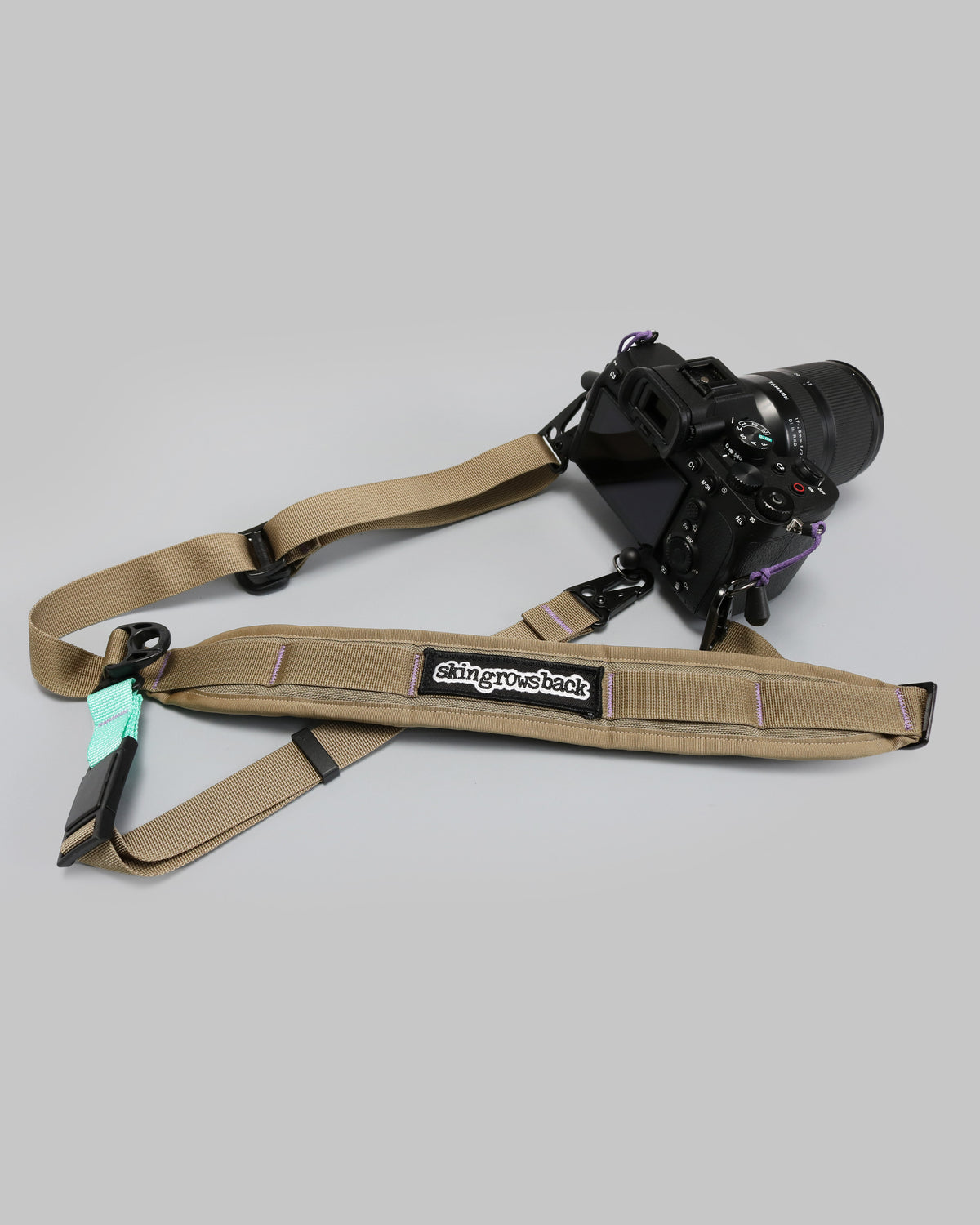 skingrowsback 3point camera strap amy