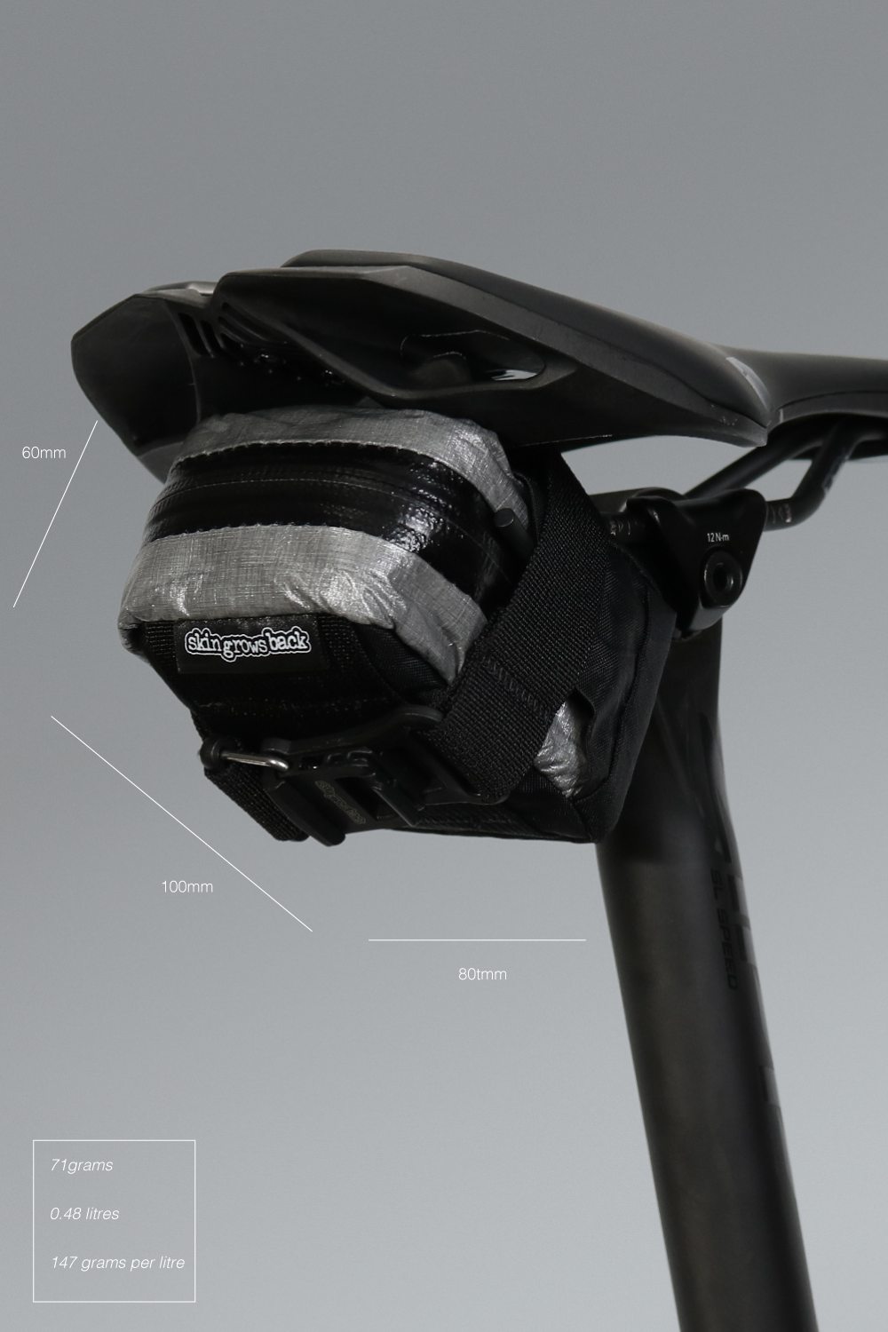 gravel bike seat bag Plan B saddle bag - Carry a spare tube, CO2 cartridge and tools