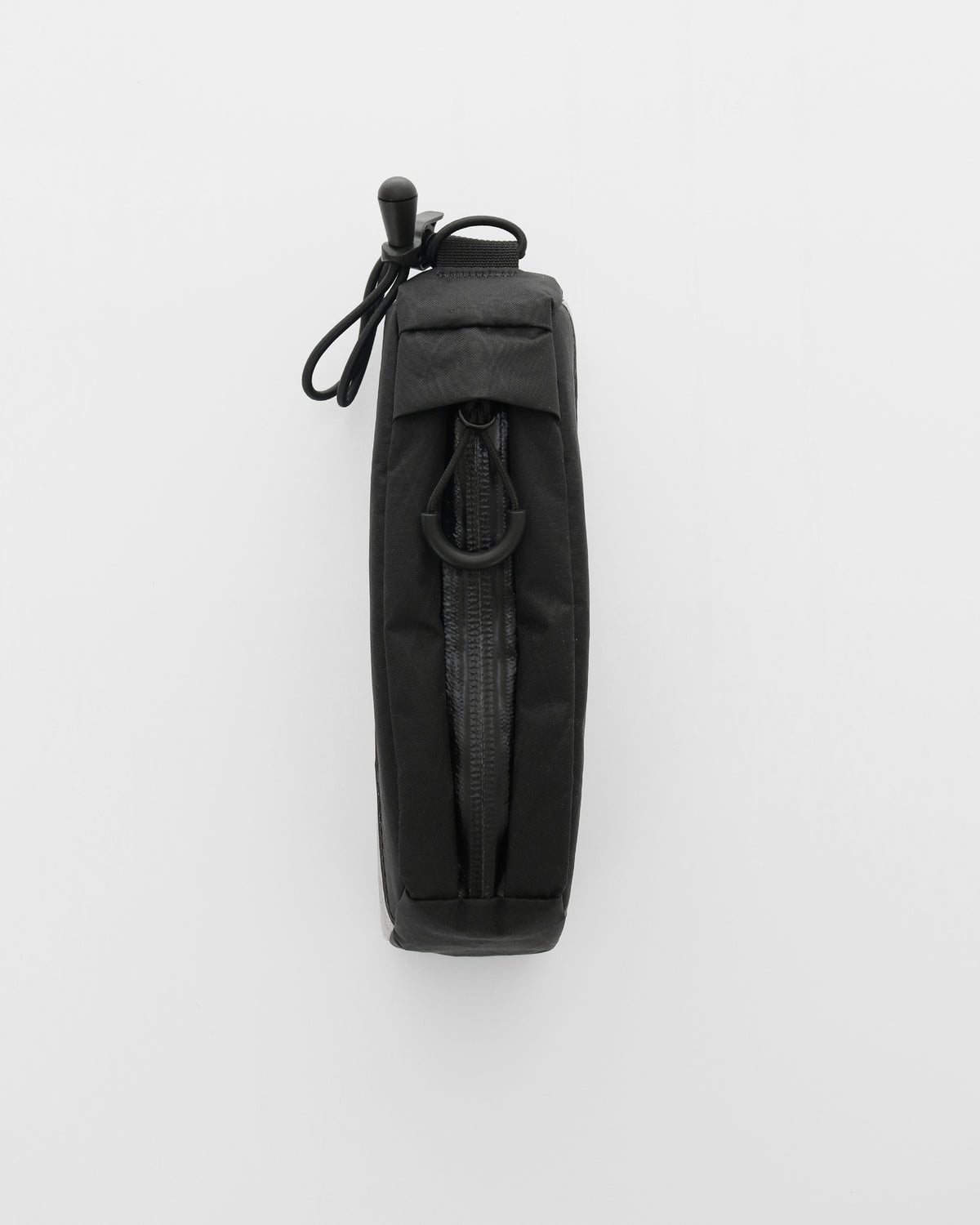 Skingrowsback Shortie Racing top tube bag bolt on black xpac vx21 silver dyneema on a white background