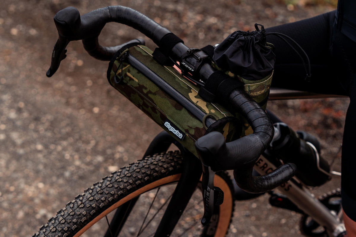 skingrowsback little lunch cycling handlebar bag MultiCam Tropic