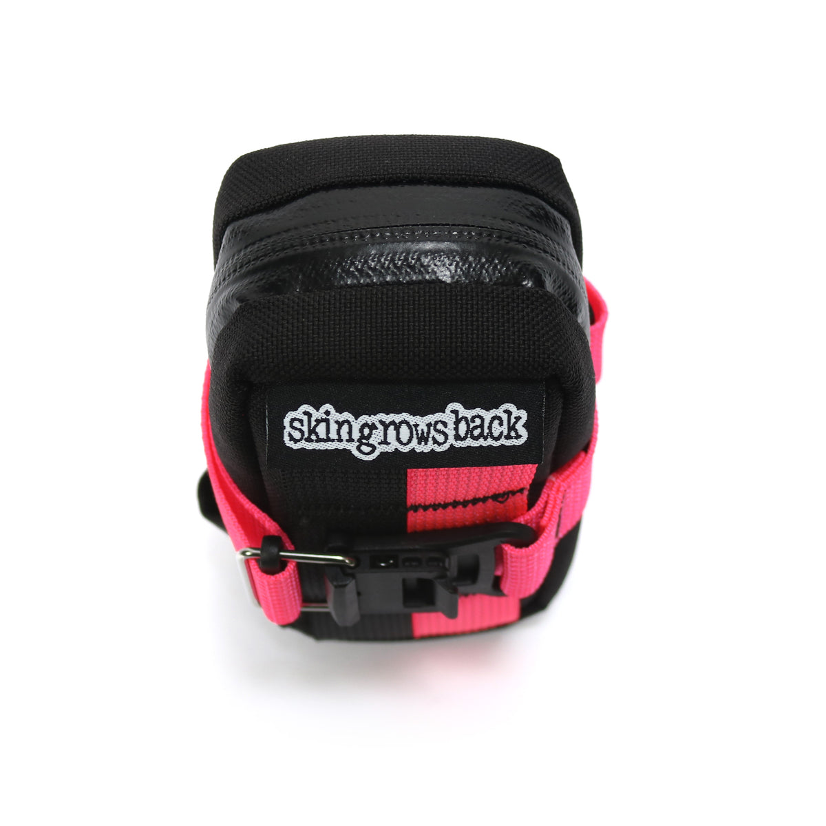 skingrowsback plan b cycling saddle bag neon pink d