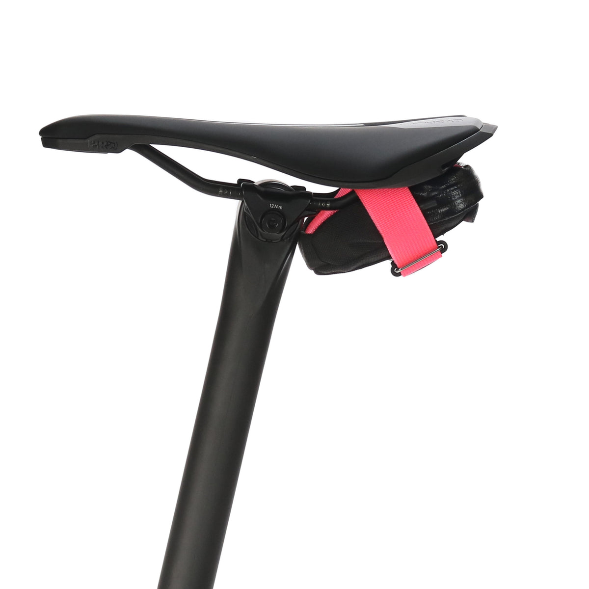 skingrowsback plan b nano minimal low profile cycling saddle bag neon pink distinction