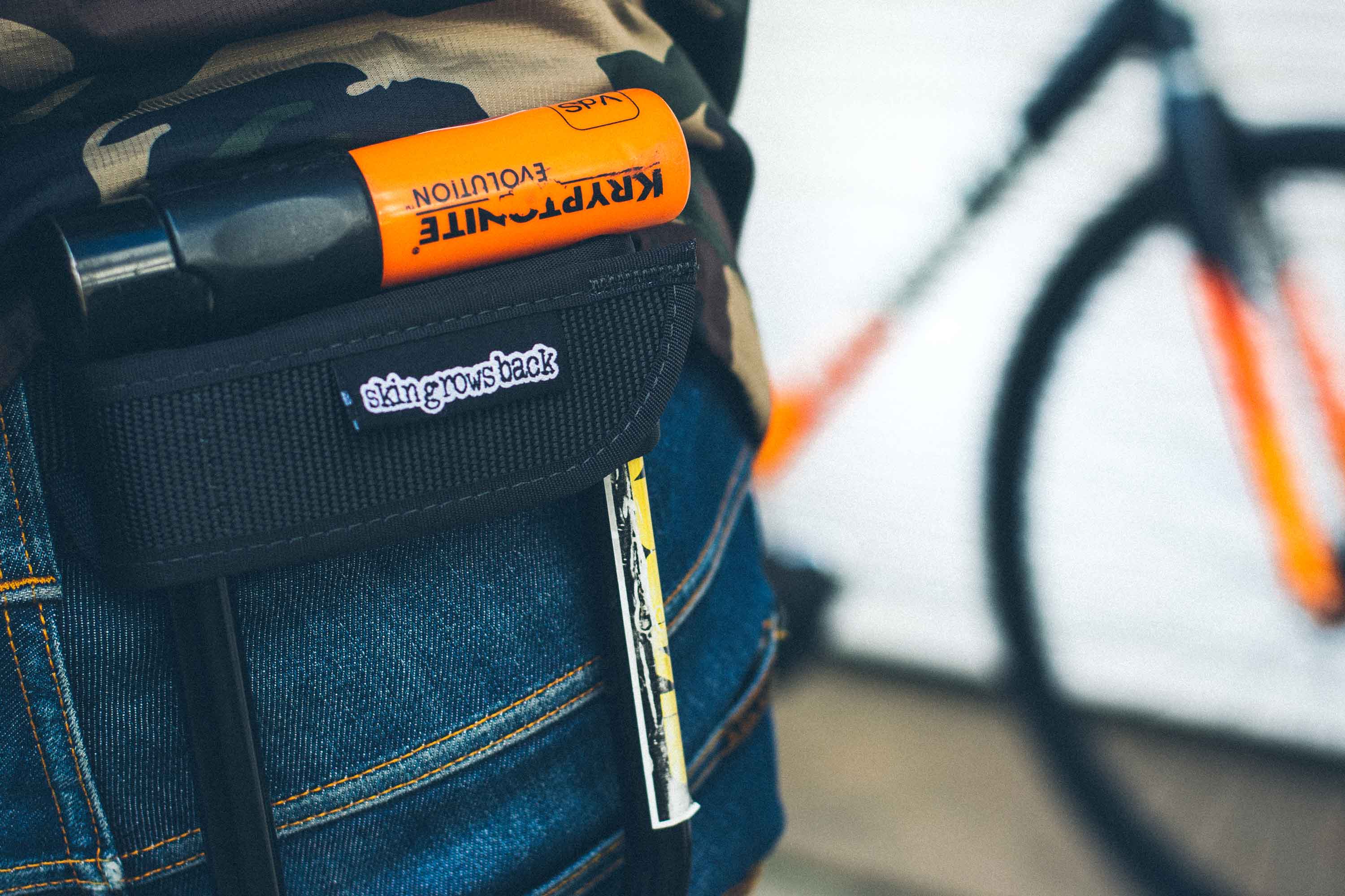 skingrowsback lock loop bike messenger dlock ulock holder