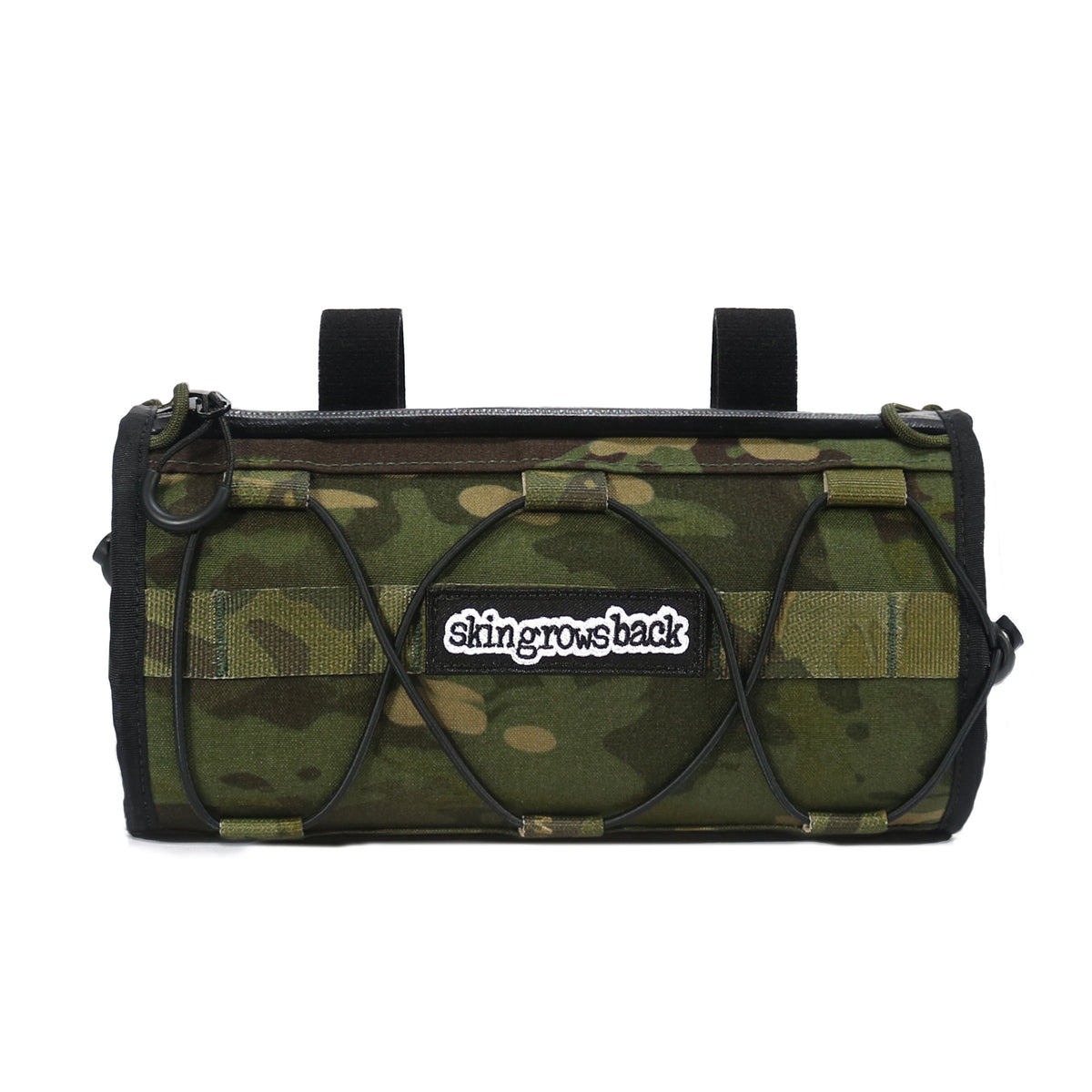 skingrowsback lunchbox handlebar bag plan b cycling saddle bag MultiCam Tropic
