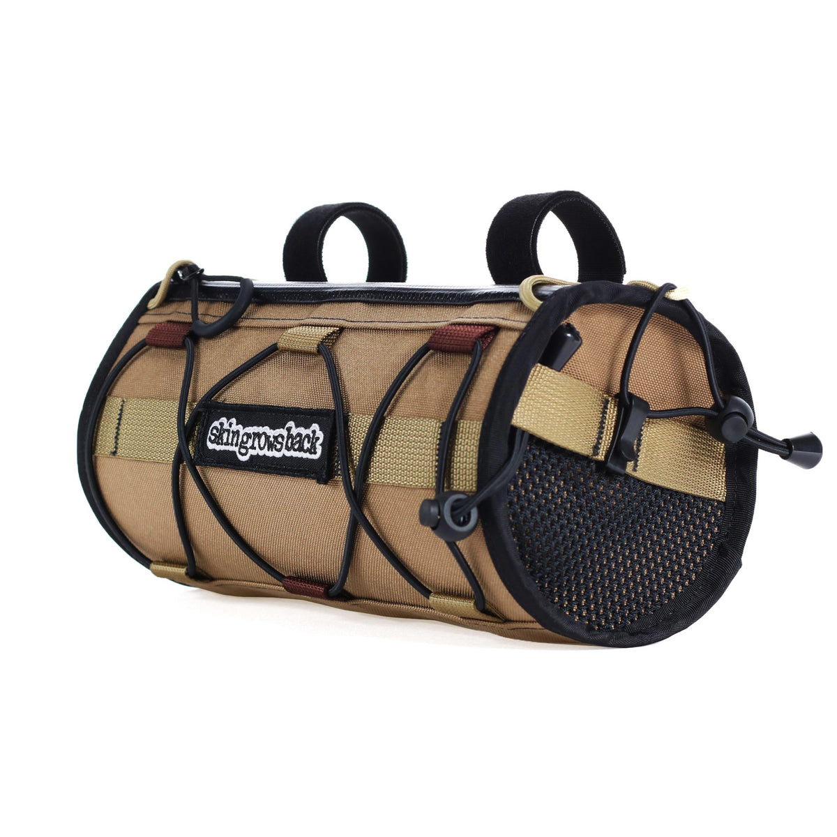 skingrowsback lunchbox handlebar bag combo rattlesnake