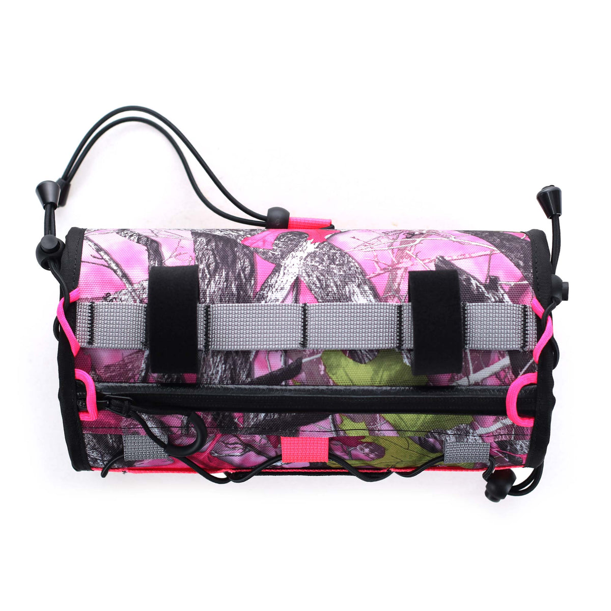 skingrowsback lunchbox handlebar bag gravel cycling made in australia sassy b pink camo