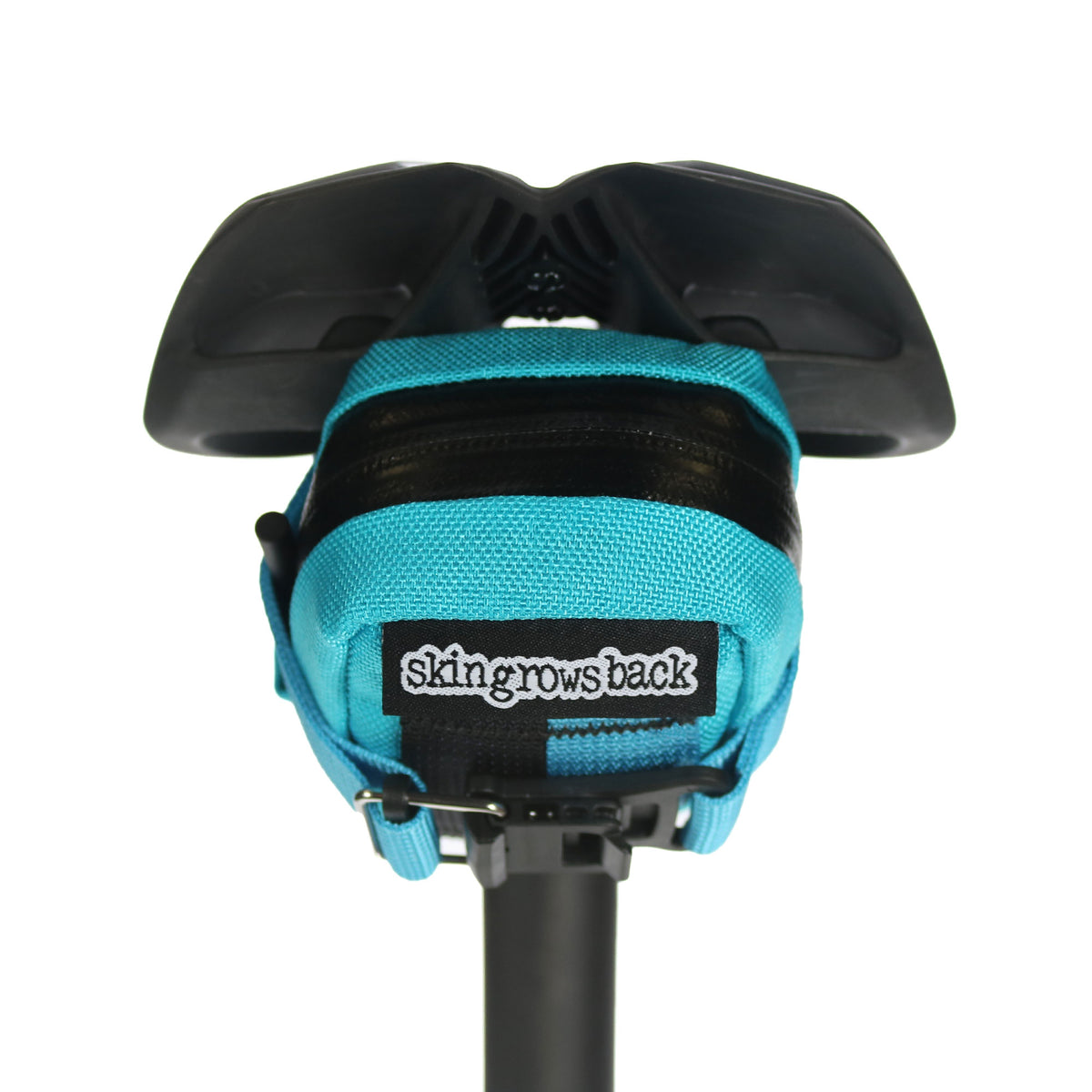 skingrowsback plan b micron cycling saddle bag aqua strap