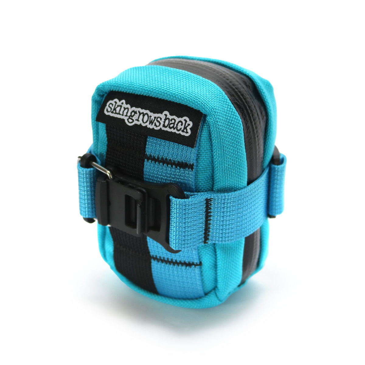 skingrowsback plan b micron cycling saddle bag aqua strap