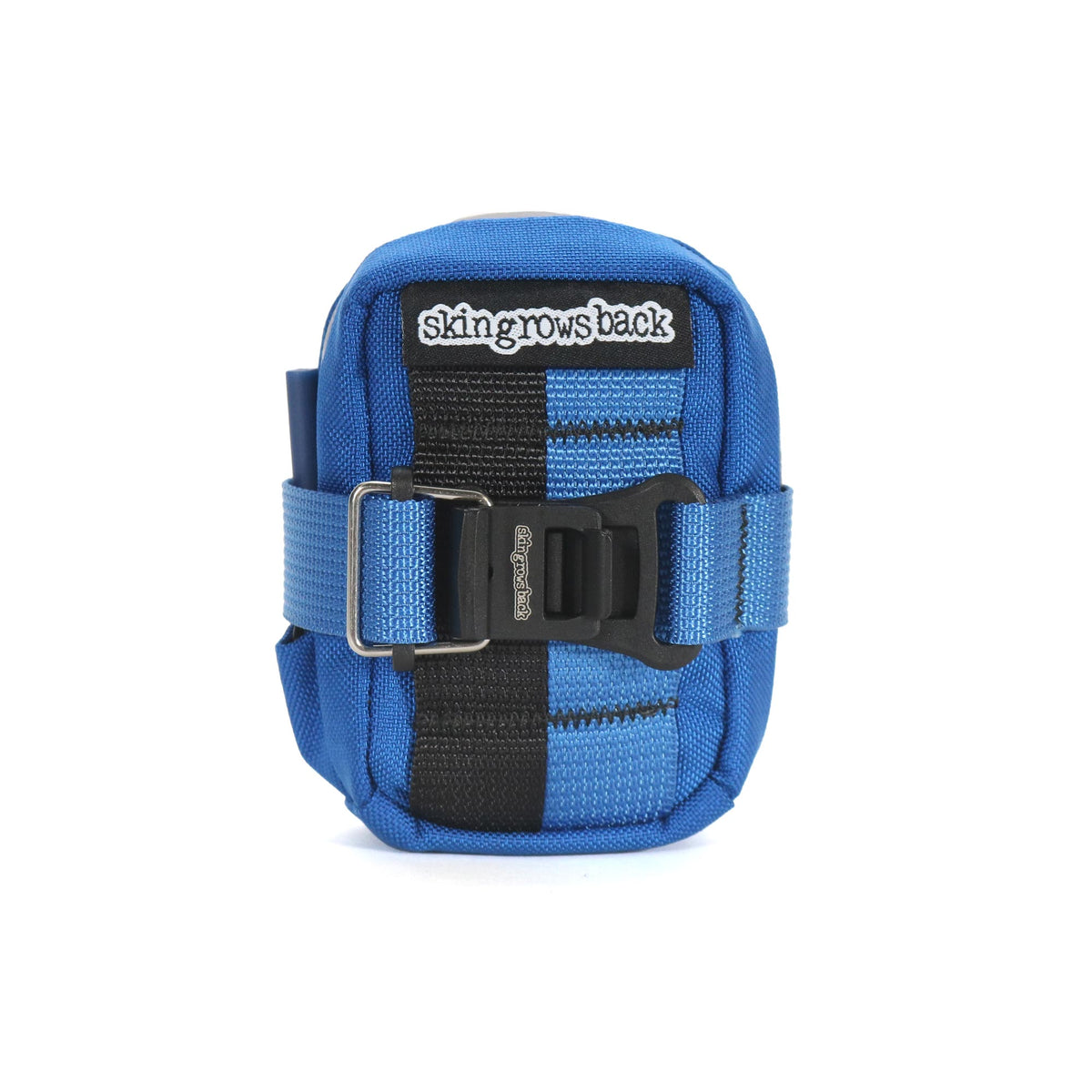skingrowsback Plan B Micron cycling saddle bag Royal Blue strap
