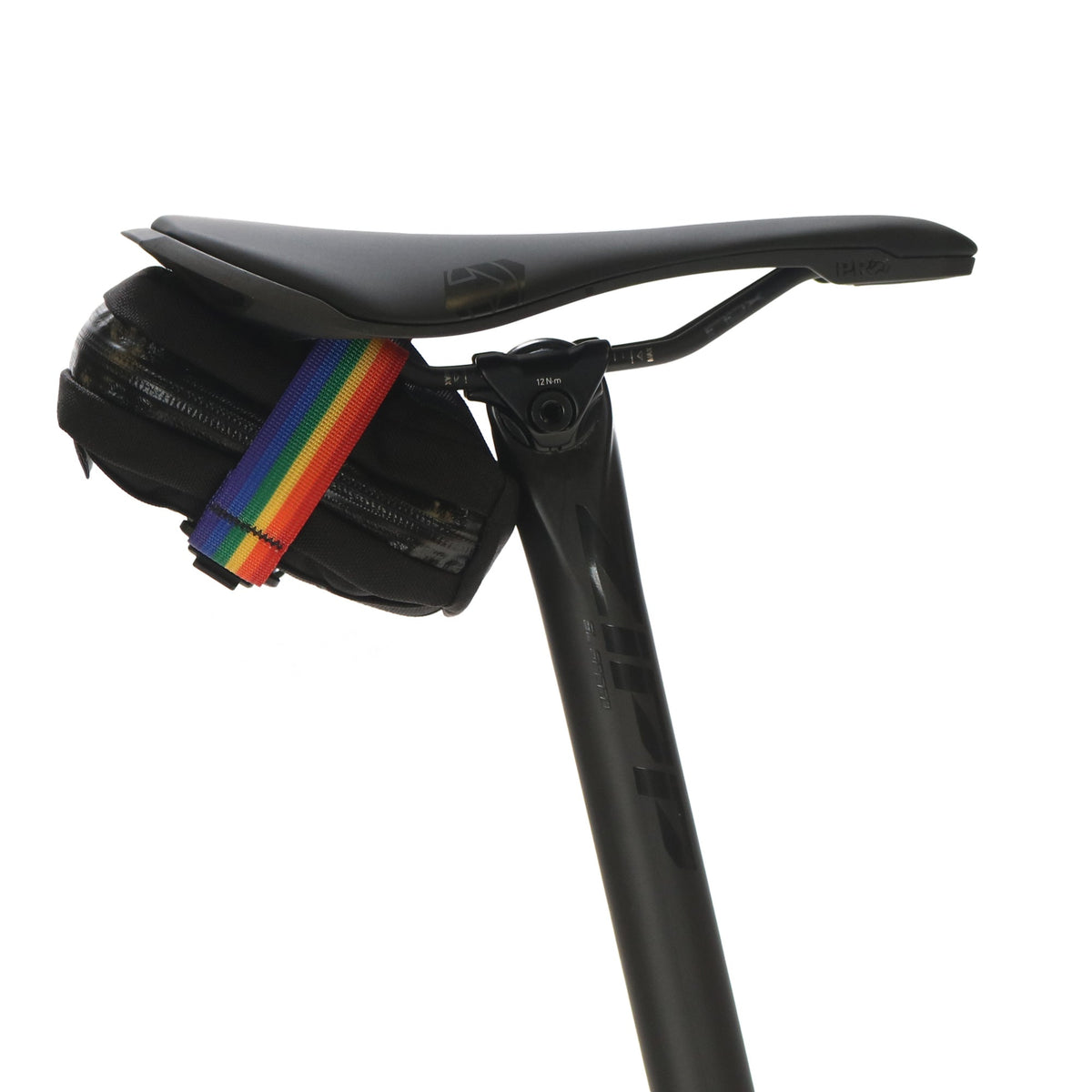 skingrowsback plan b cycling saddle bag rainbow
