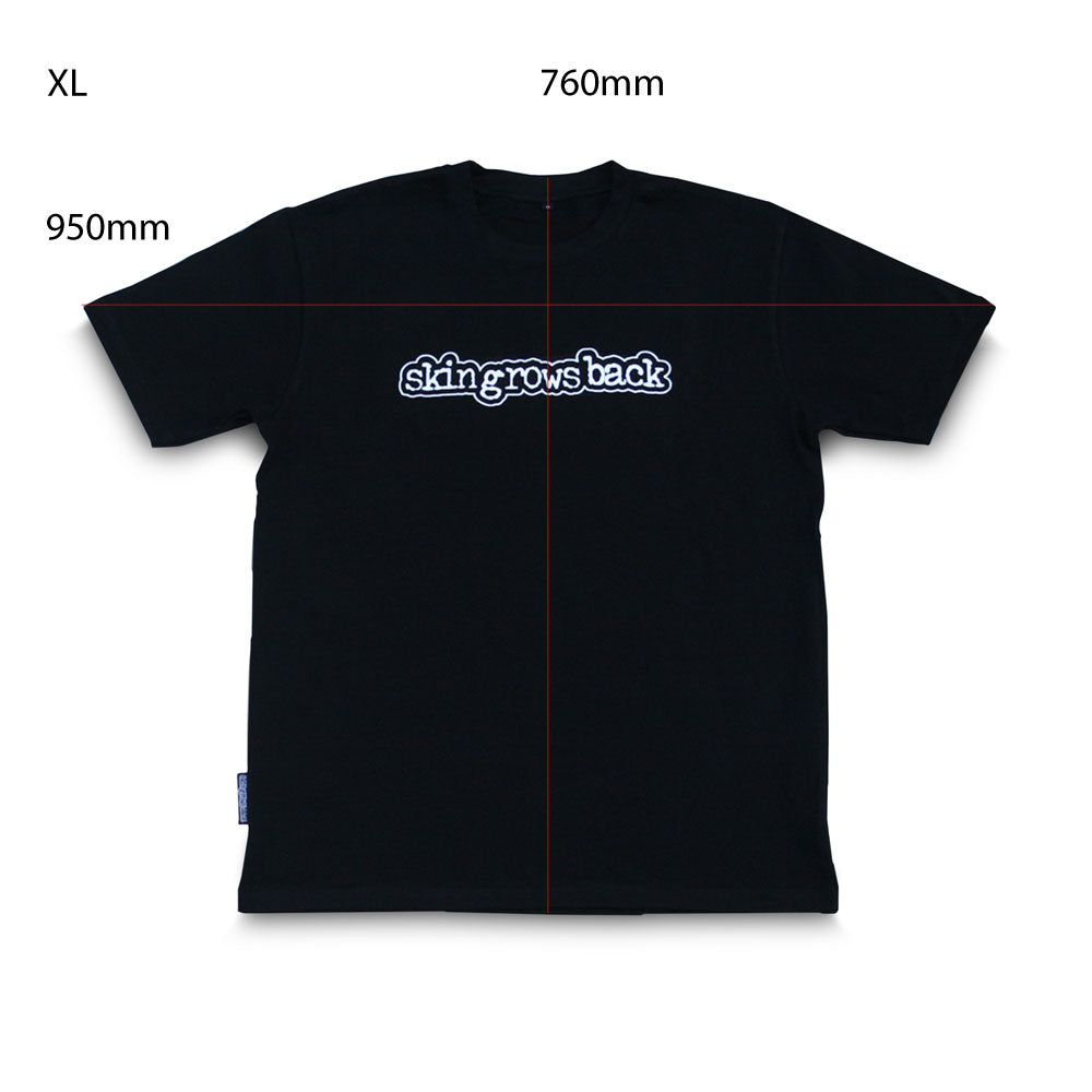 skingrowsback logo t-shirt black xl