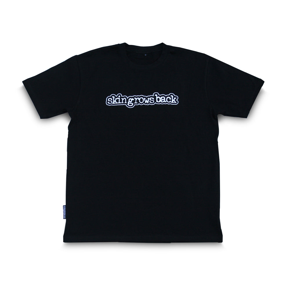 skingrowsback logo t-shirt black