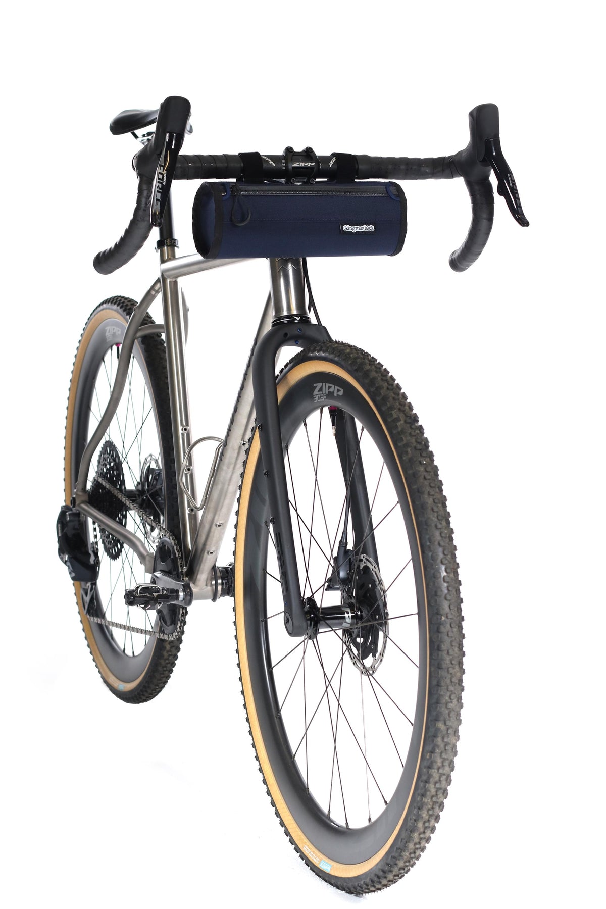 skingrowsback little lunch cycling handlebar bag navy